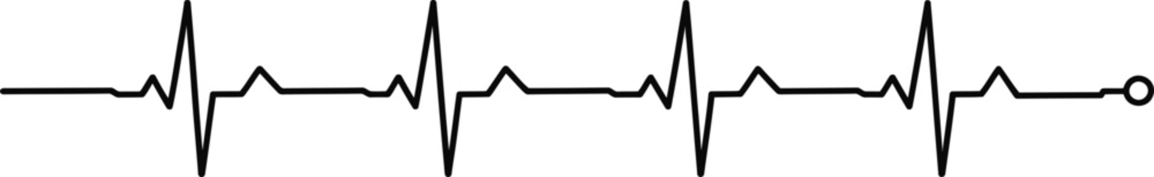 heartbeat #isoliert #vektor - Herzschlag. Vector Illustration