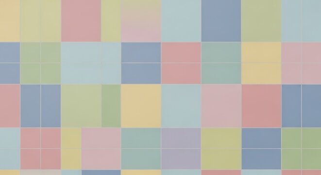 Colorful Abstract Pastel Grid Background Pattern.