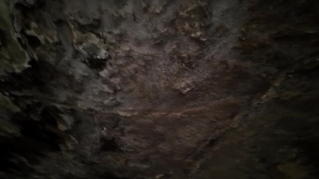 Malta, Xemxija Heritage trail, Punic caves interior details of the celling.