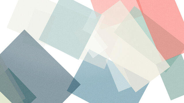 A soft geometric composition of overlapping pastel rectangles and squares creates a serene, modern abstract background suitable for branding, design, and presentations.
