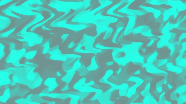 Dynamic Cyan Aqua Organic Liquid Camouflage Pattern Seamless Loop