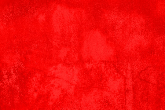 close up red grunge texture of surface concrete wall, abstract background