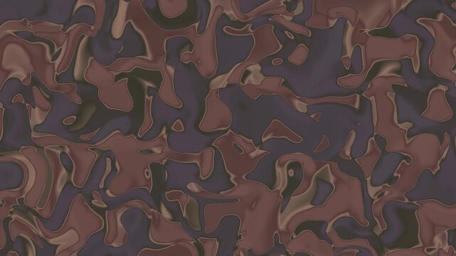 Subdued Earth Tone Liquid Camouflage Distortion Ambient Video Loop