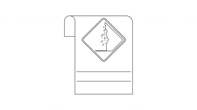 Hazard Symbol on a Label.