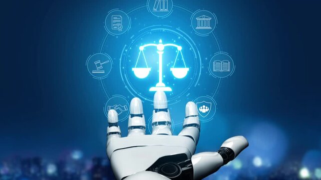 AI supports justice by automating legal research, analyzing case data, ensuring compliance, and enhancing fairness in governance and decision-making. Marrow
