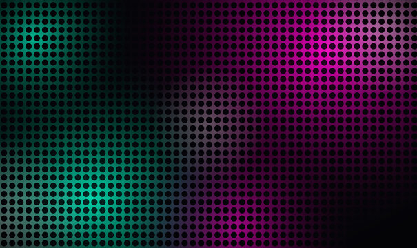 Green Magenta Neon Halftone Dot Pattern Abstract Technology Background Banner Design