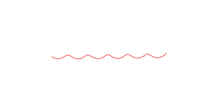 Red Wavy Line