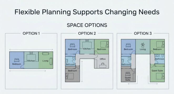Exploring Space Options: A Modular Floor Plan Design for Modern Living