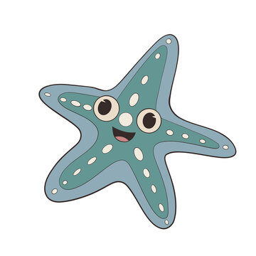 sea star vector illustration
