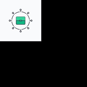 Portfolio Network Investment Icon Animated Motion