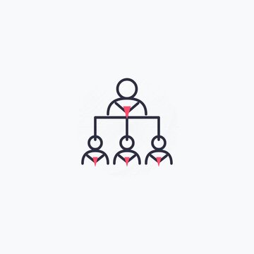 Hierarchy Organization Chart Icon Animated