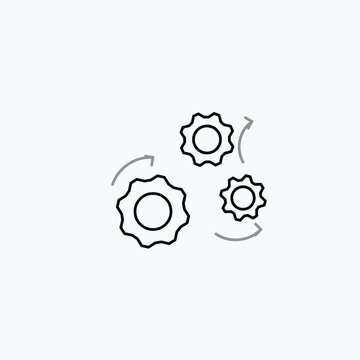 Gear System Mechanism Animated Composition Motion