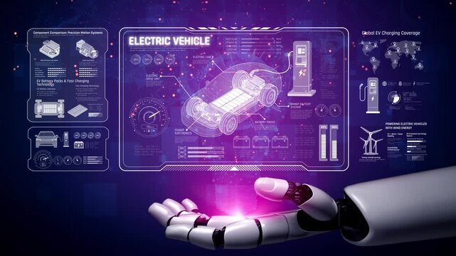 AI supports electric vehicle design by managing power systems, optimizing battery efficiency, enabling smart charging, and integrating renewable energy data Marrow