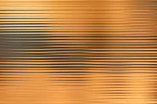 Abstract golden orange background with horizontal lines and soft motion blur effect texture