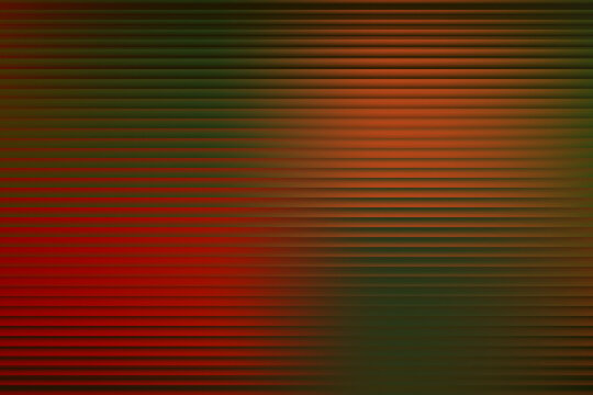 Abstract background with horizontal lines and soft gradient of dark red and green colors