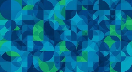 Obraz premium Abstract digital art with vibrant geometric shapes and patterns.