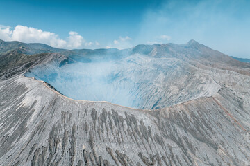 Aerial view of Bromo volcano crater on Java Island, Indonesia © Kevin
