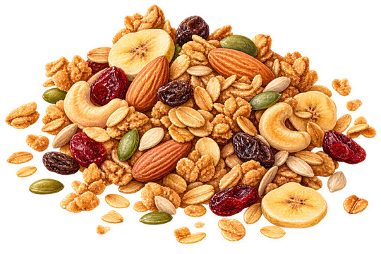 nuts and dried fruits