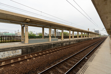 Fototapeta premium Scenes from Yuanli Station, Taichung, Taiwan