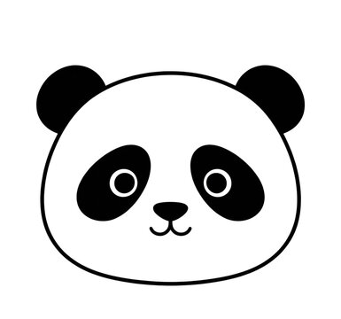 panda bear cartoon,Cute Panda Face Clipart, Digital Art PNG for Seamless Pattern and Overlay, Kawaii Animal Illustration for Adobe Stock and Etsy