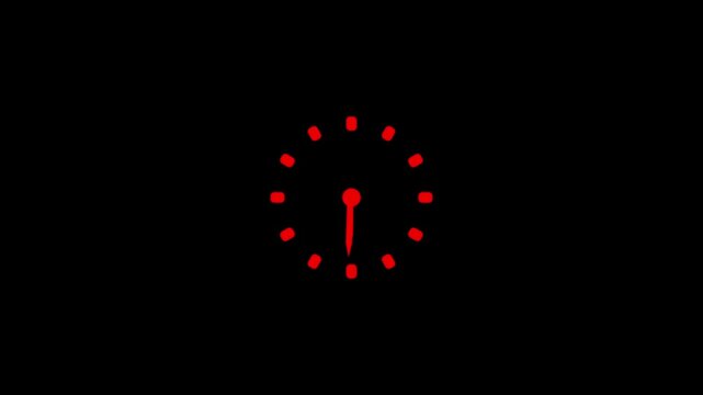 Clock line icon, timer isolated on white background. Simple alarm clock Icon vector illustration. Business watch. Simple desktop clock.