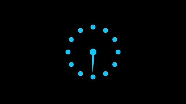 Simple Round Clock for Concepts of Time Management and Scheduling.