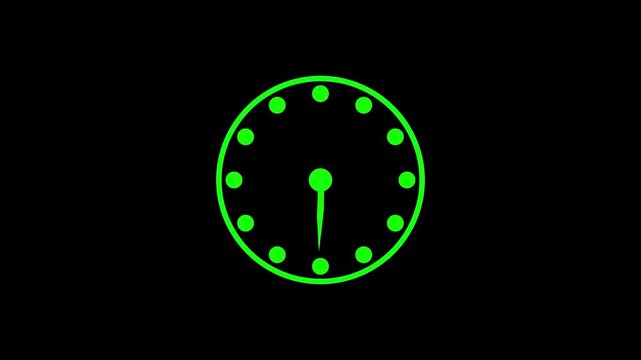 Clock icon in flat style, timer isolated on white background. Clock Time Icon vector flat illustration. Business watch. simple round wall clock.