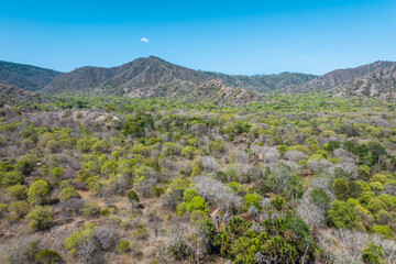 Aerial view of the natural scenery of Komodo National Park, Indonesia © Kevin