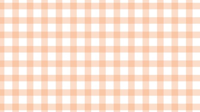 やさしく温かみのあるオレンジのギンガムチェック柄背景素材