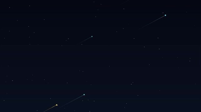 Night sky timelapse with stars moving across deep blue cosmic background for space themes