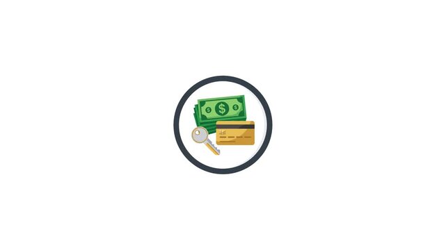 Financial Growth Icons on a white background. Colourful Finance Growth Icons on a white background.Business profit, investment analytics and revenue icons on a white background. Business icon sign. 