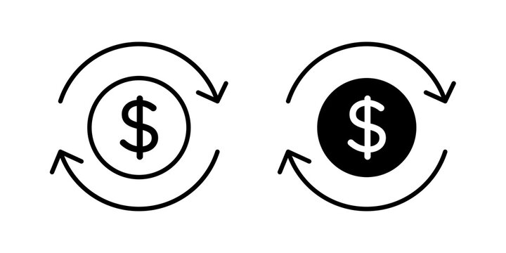 Return on Investment icon flat elements group