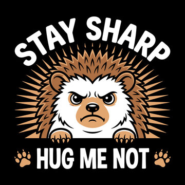 vector illustration of a hedgehog