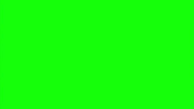 Social media notification pop up animation on green screen background