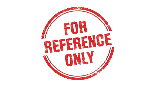 A red stamp on a white background isolated on transparent background