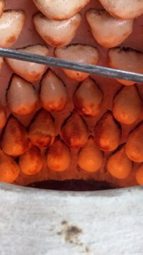 fresh baked samsa in tandir