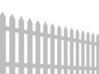 Obraz premium Wooden Picket Fence Shadow With Classic Vertical Posts