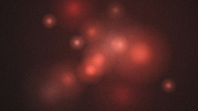 Abstract dark red background, with glowing light, orbs and grainy, texture for digital projects