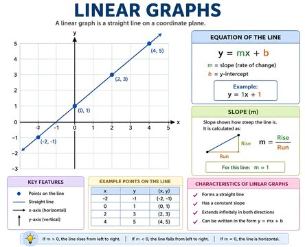 Coordinate Plane Showing Linear Relationship and Slope