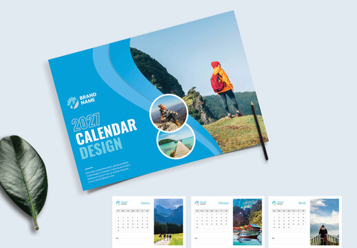 2027 Calendar Design with Monthly Planner