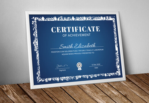 Multipurpose Certificate Design Layout
