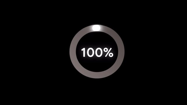 Modern digital loading animation representing data processing and system activity, ideal for technology videos, software presentations, websites, and corporate media