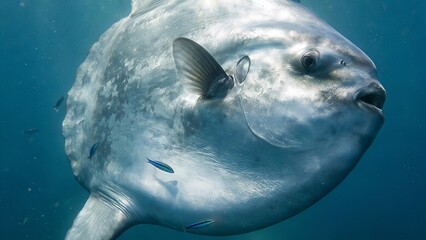Fototapeta premium A sighting of a mola-mola