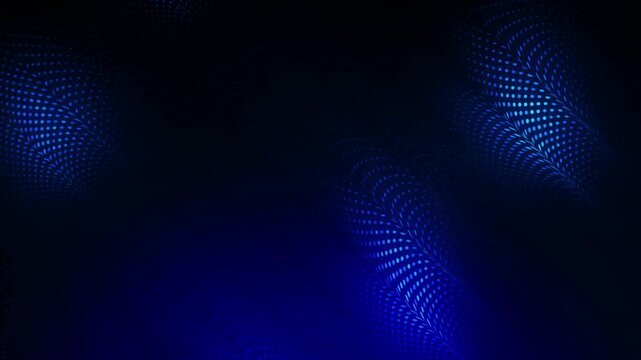 Abstract Digital Background Featuring Blue Glowing Particle Waves and Dark Gradient Patterns for Modern Technology Presentations