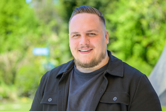 Confident Young Man Outdoor Portrait