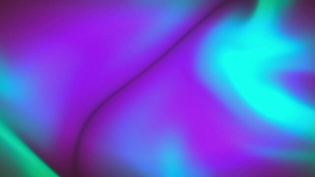 Vibrant abstract liquid background featuring a dynamic swirl of holographic purple, electric blue, and glowing teal hues, creating a mesmerizing and colorful futuristic texture