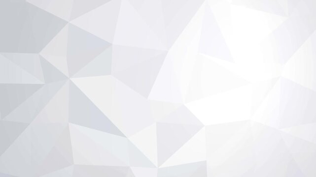 Abstract white and light gray low poly geometric triangle background for modern web design and banner