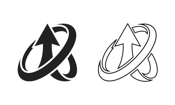 Return Arrow And Reverse Direction Business Icon
