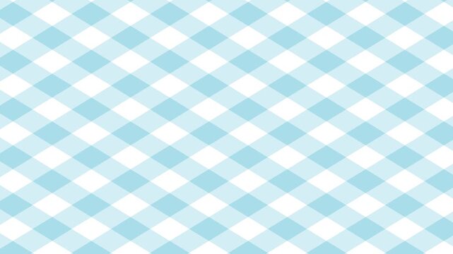 爽やかで清涼感のある水色のアーガイル・斜め格子チェック柄背景素材
