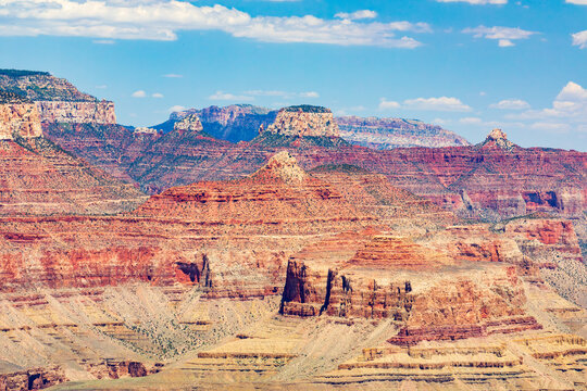 Layered Desert Canyon with Mesas and Buttes